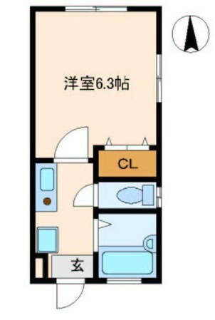 中野富士見町駅 徒歩5分 1階の物件間取画像